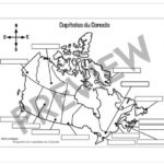 FRENCH Cartes du Canada | Maps of Canada to Label and Colour (10 Maps